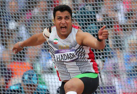 احسان حدادی به مدال نقره پرتاب دیسک المپیک دست یافت