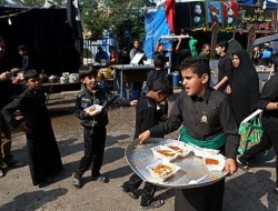 پخت و پخش نذری در کربلا - عراق