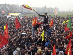 جشن پیروزی کردهای کوبانی بر داعش