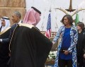 جنجال بر سر همسر اوباما در عربستان سعودی +تصاویر