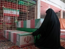 تشییع پیکر شهدای گمنام در شیراز