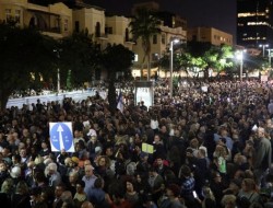 تظاهرات در تل‌آویو علیه فساد مالی نتانیاهو