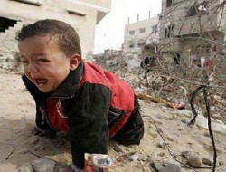 اسرائيل آب را به روی کودکان مظلوم غزه بست
