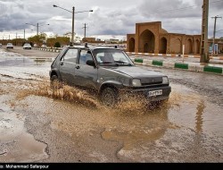 بارش باران و احتمال آبگرفتگی معابر عمومی در ۵ استان