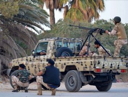 جنگ تعقیب و گریز میان نیروهای «حفتر» و الوفاق در اطراف فرودگاه طرابلس