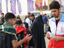 امدادرسانی هلال احمر کرمانشاه به ۹۰۰ زائر اربعین